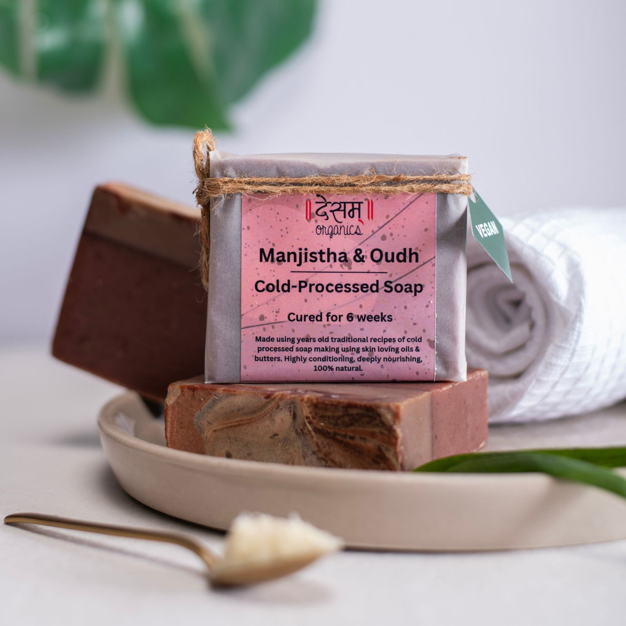 Manjistha & Oudh Cold Process Artisanal Handmade Soap