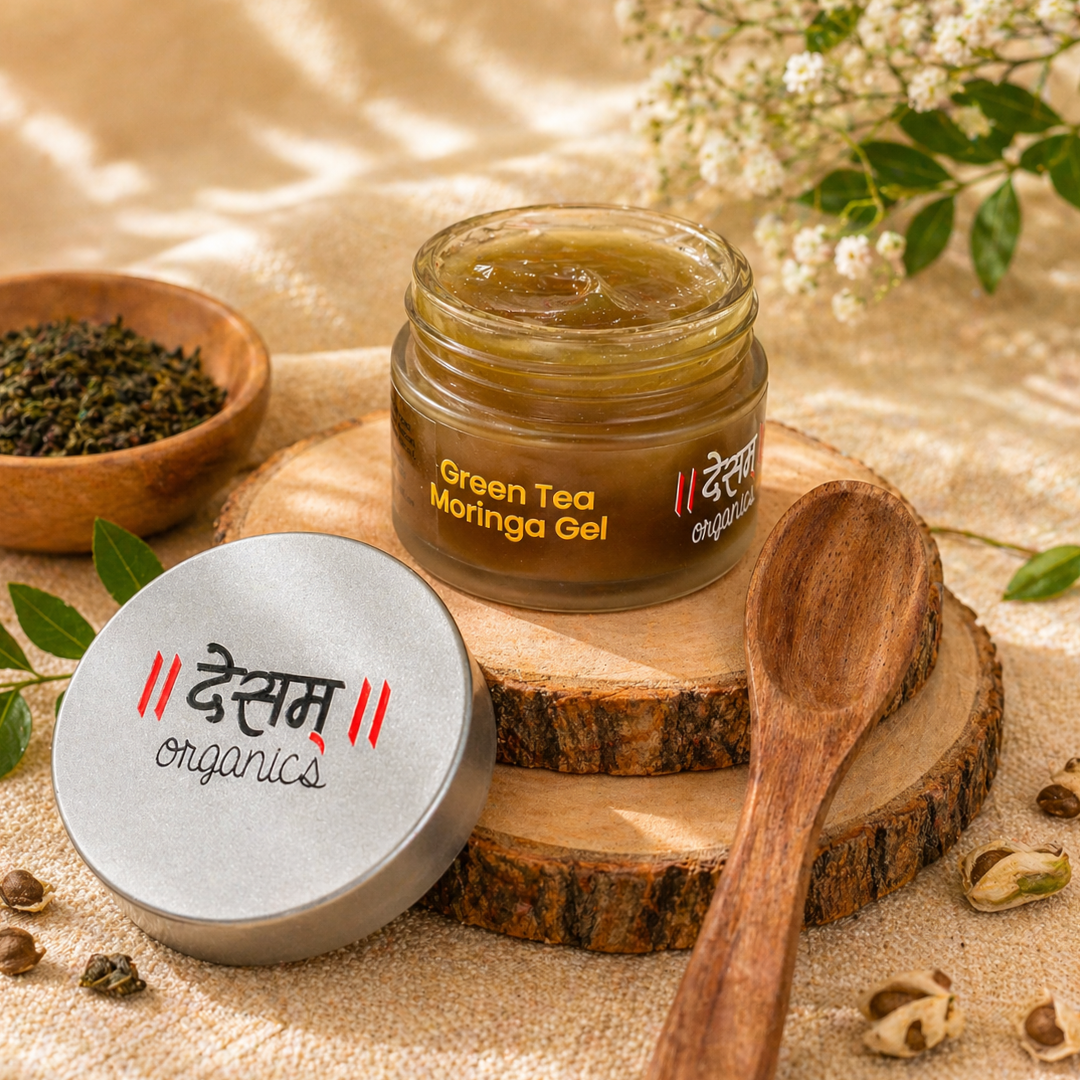 Green Tea Moringa Face Gel | Oil Control & Antioxidant Face Gel | 50g