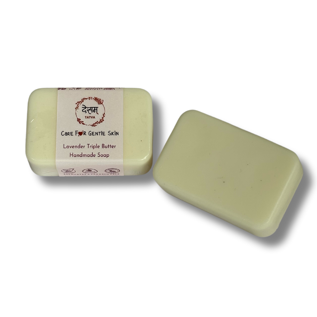 Lavender Triple Butter Handmade Natural Kids Bathing Bar