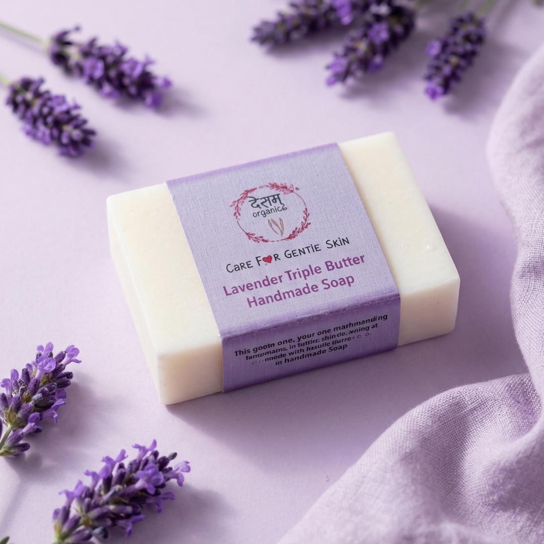 Lavender Triple Butter Handmade Natural Bathing Bar
