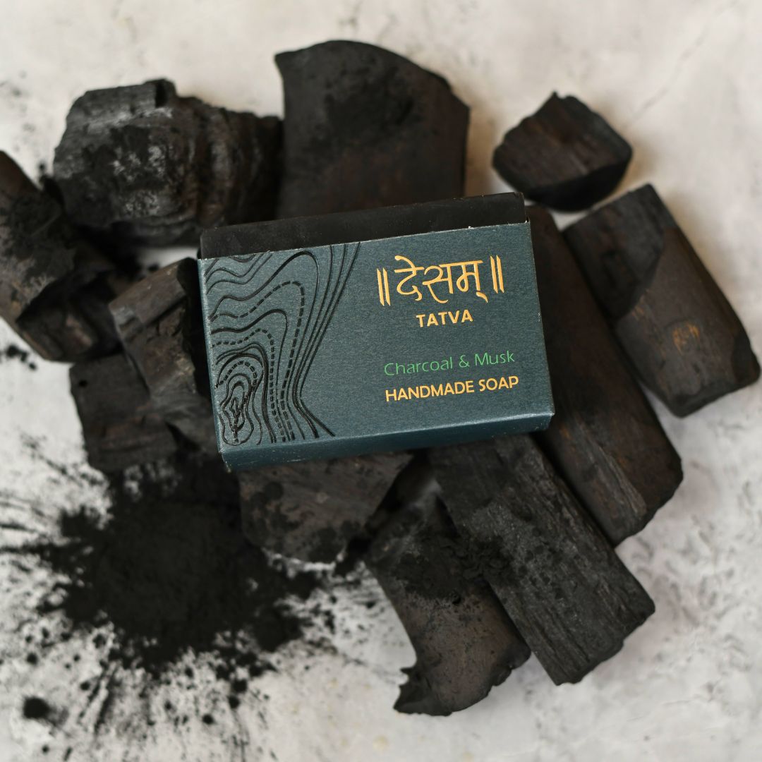 Charcoal & Musk Handmade Natural Soap