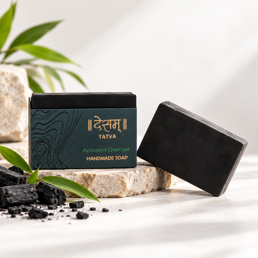 Activated Charcoal Natural Handmade Soap | Clears Pores & Fights Acne | 100g