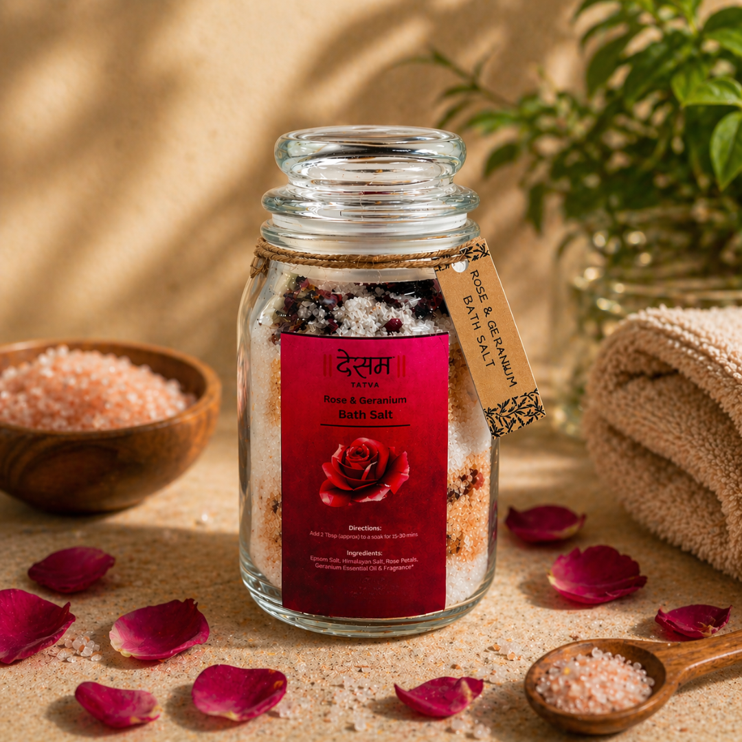 Rose & Geranium Bath Salt/Foot Soak
