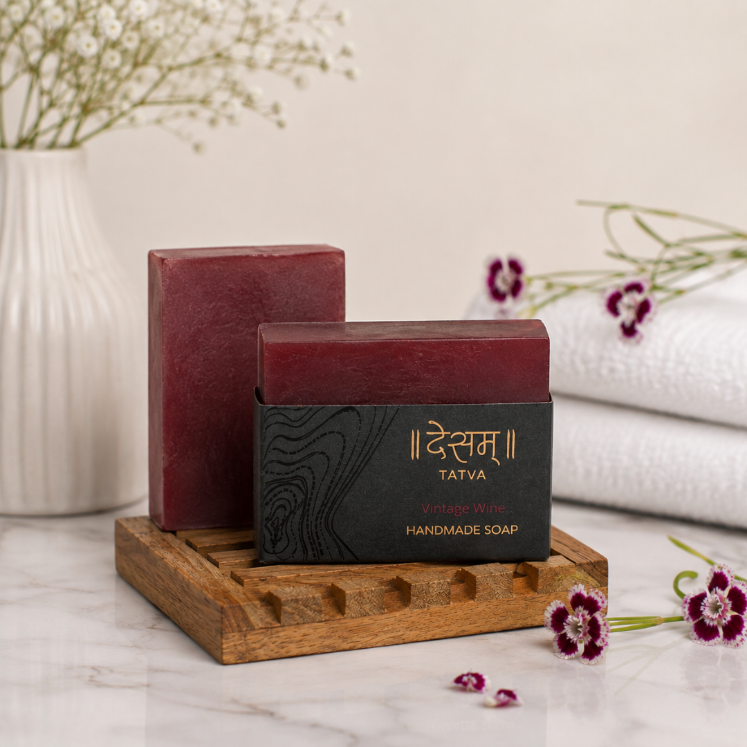 Vintage Wine Handmade Skincare Soap | Anti-aging & Hydrating | 100g