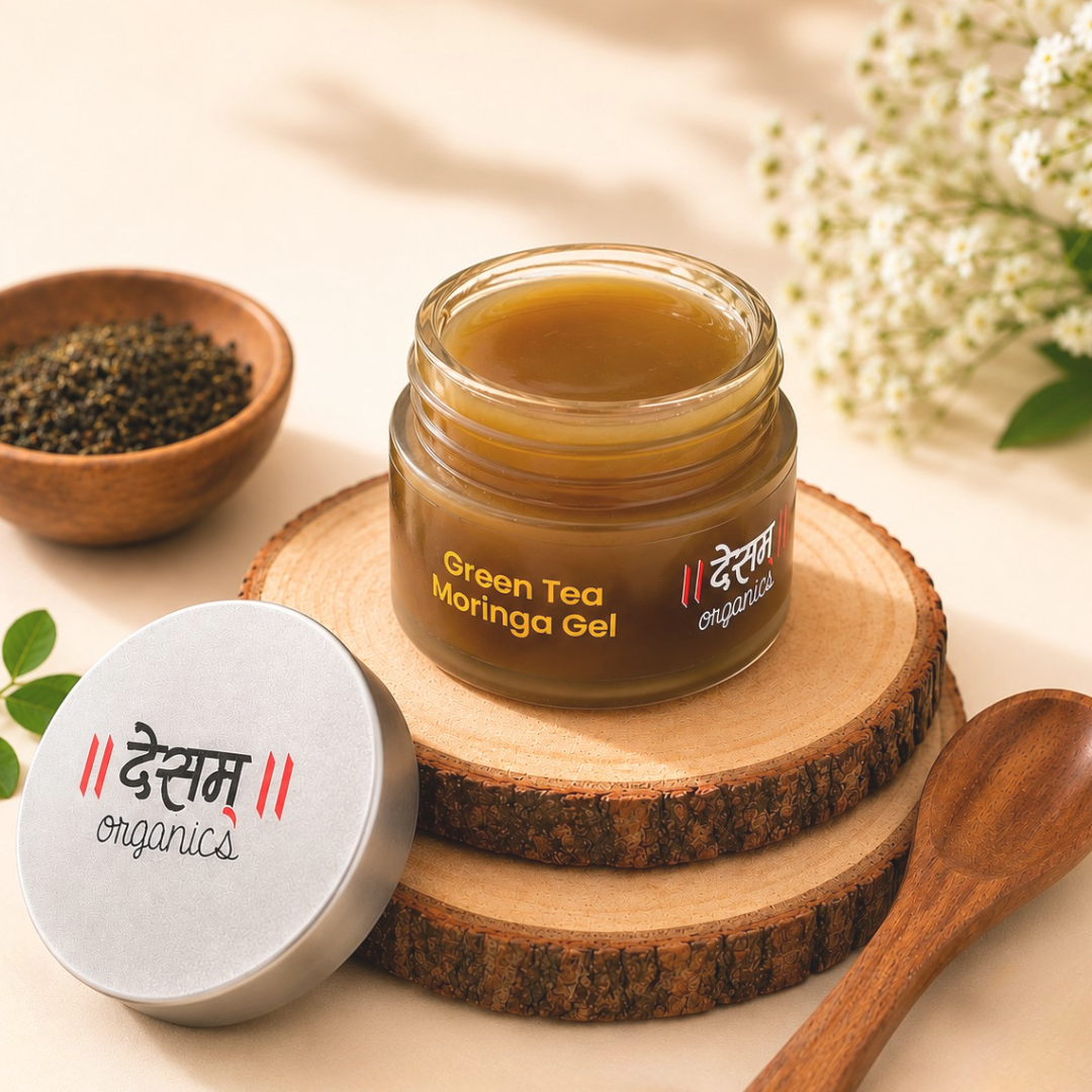 Green Tea Moringa Face Gel | Oil Control & Antioxidant Face Gel | 50g