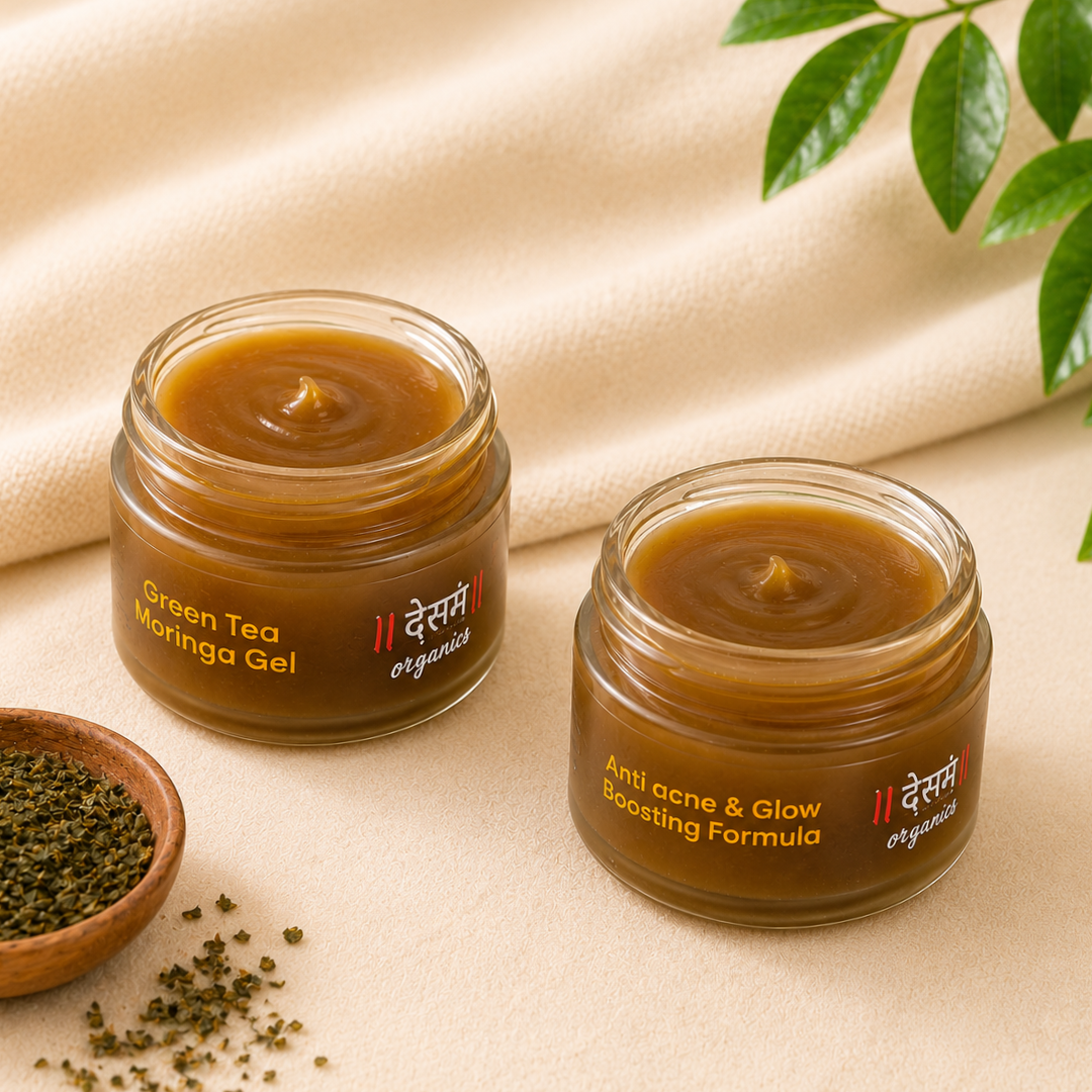 Green Tea & Moringa Face Gel | Oil Control, Anti-Acne & Antioxidant Gel