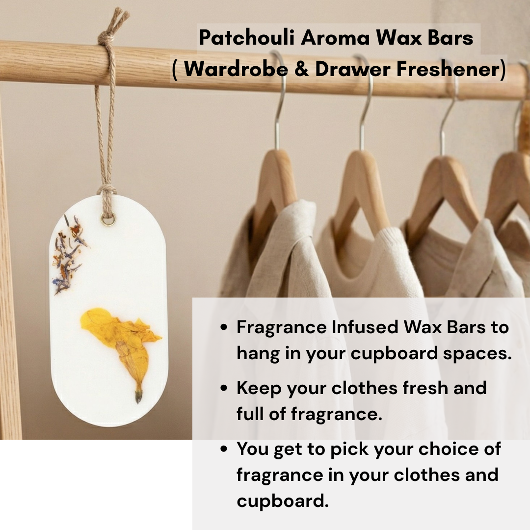 Patchouli Aroma Wax Bar (Wardrobe & Drawer Freshener)