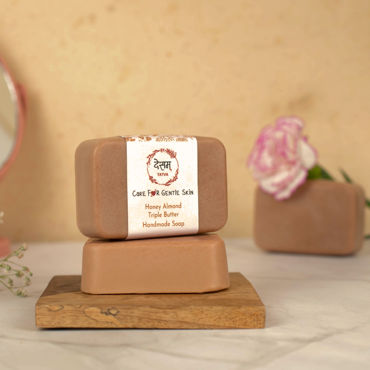 Honey Almond Triple Butter Handmade Natural Kids Bathing Bar