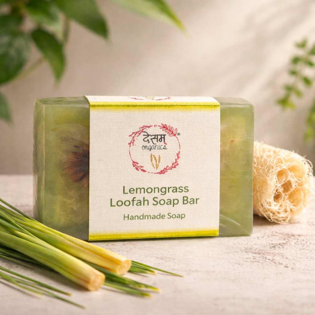 Lemongrass Loofah Soap Bar