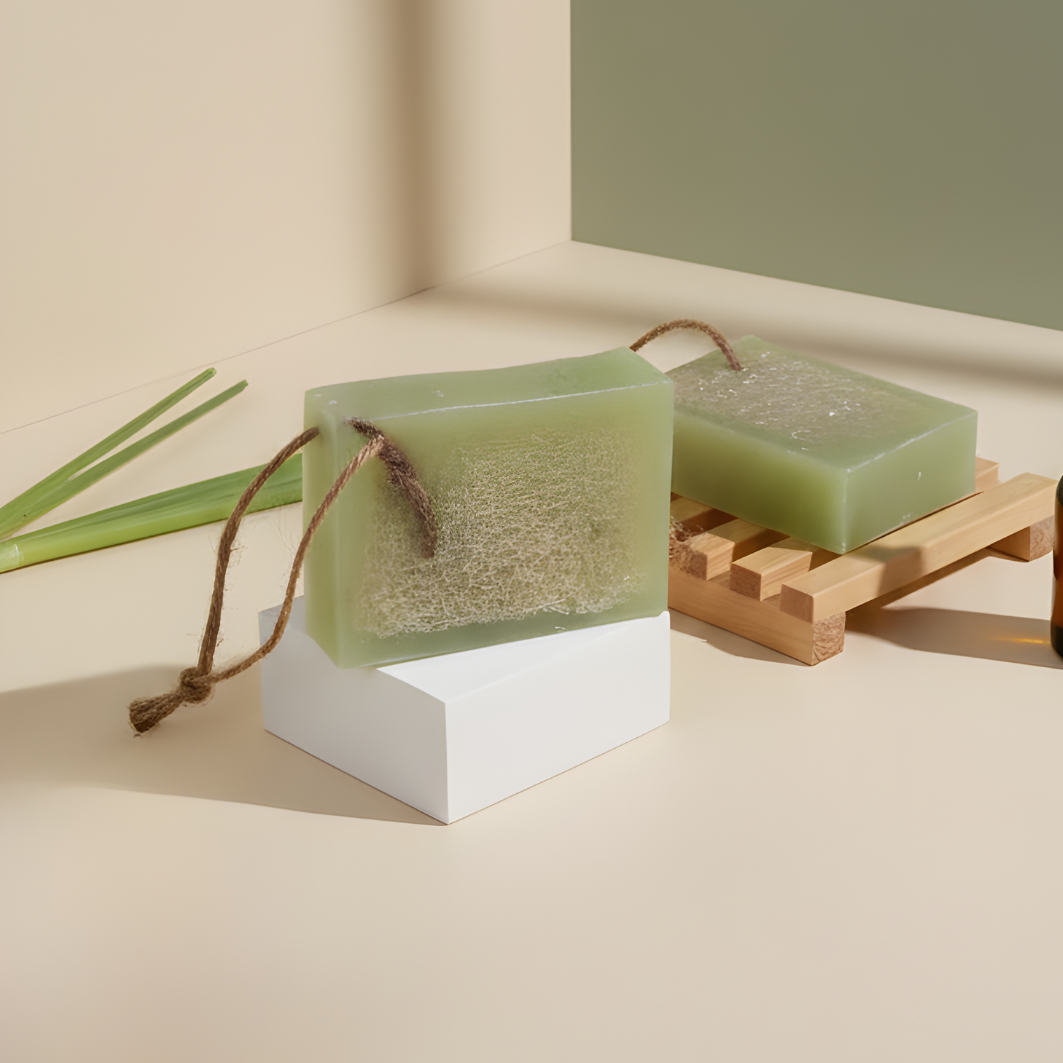 Lemongrass Loofah Soap Bar