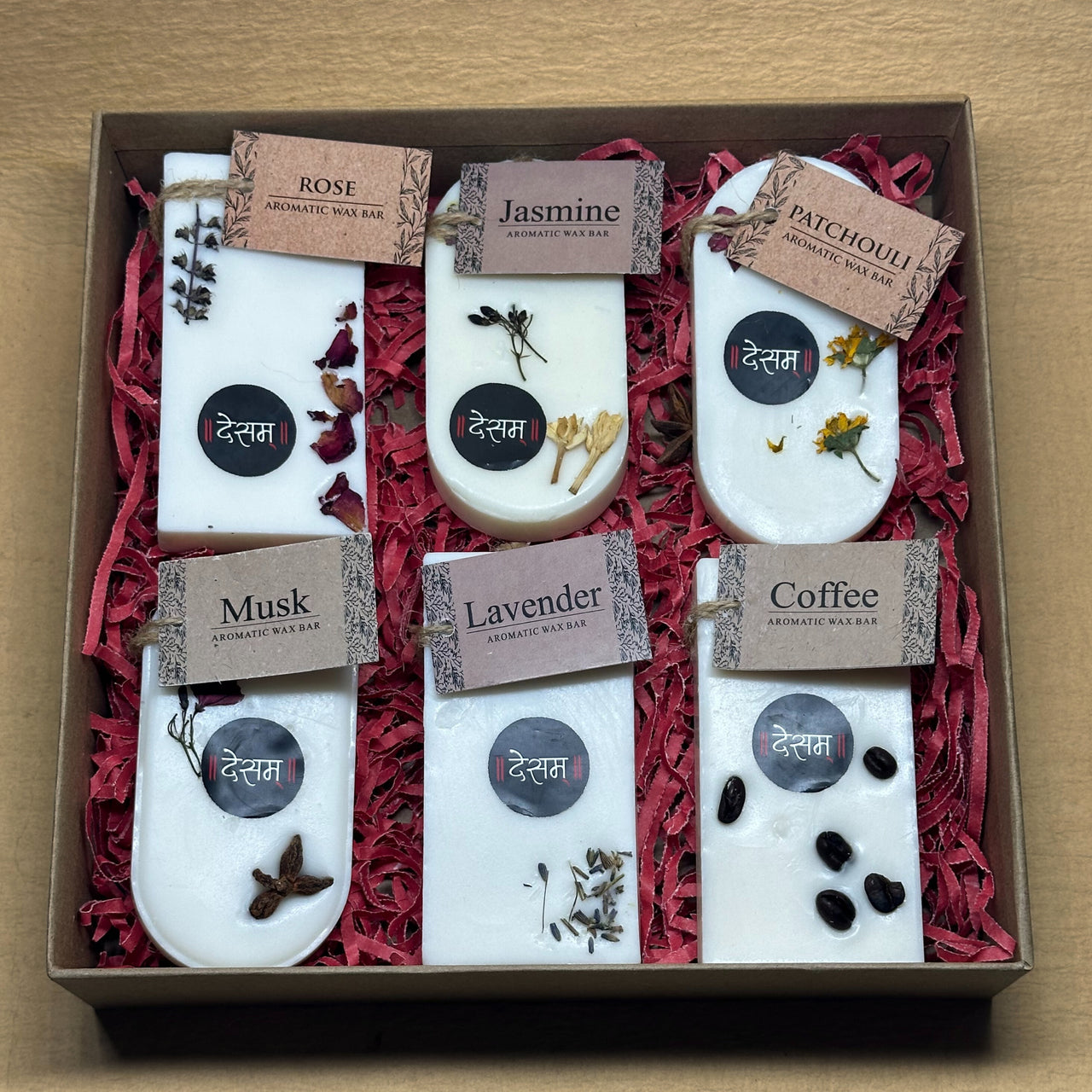 Aroma Wax Bars Gift Box (Set Of Six)