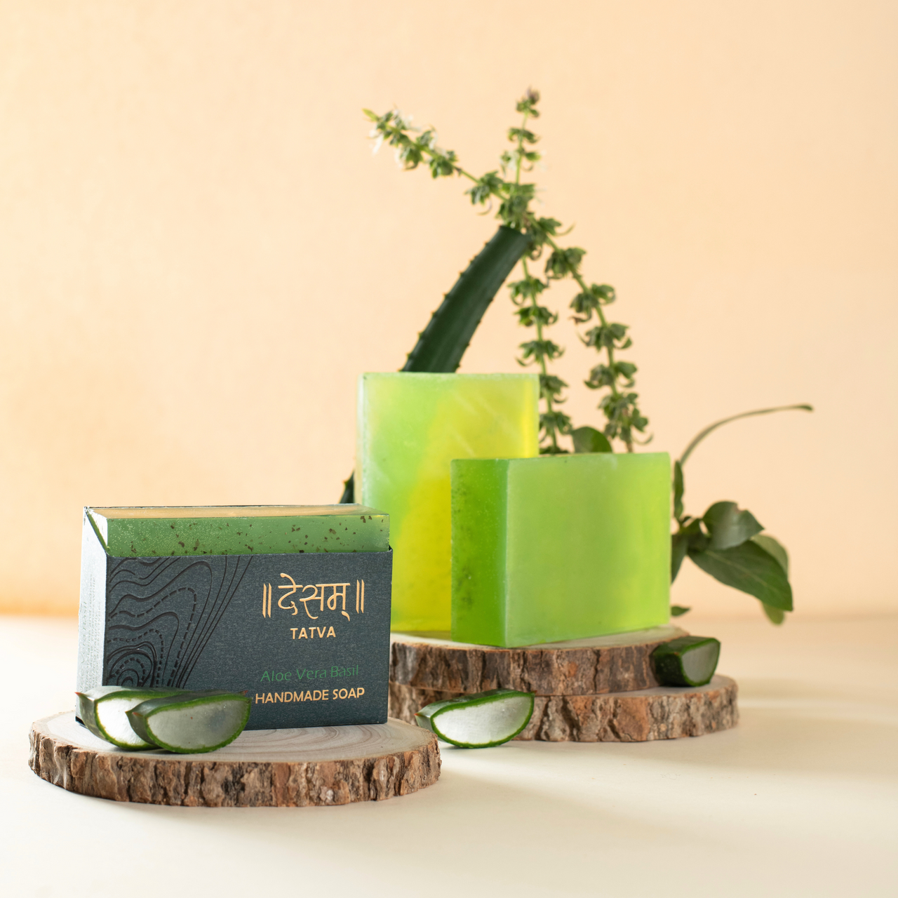 Aloe Vera & Basil Ayurvedic Handmade Soap