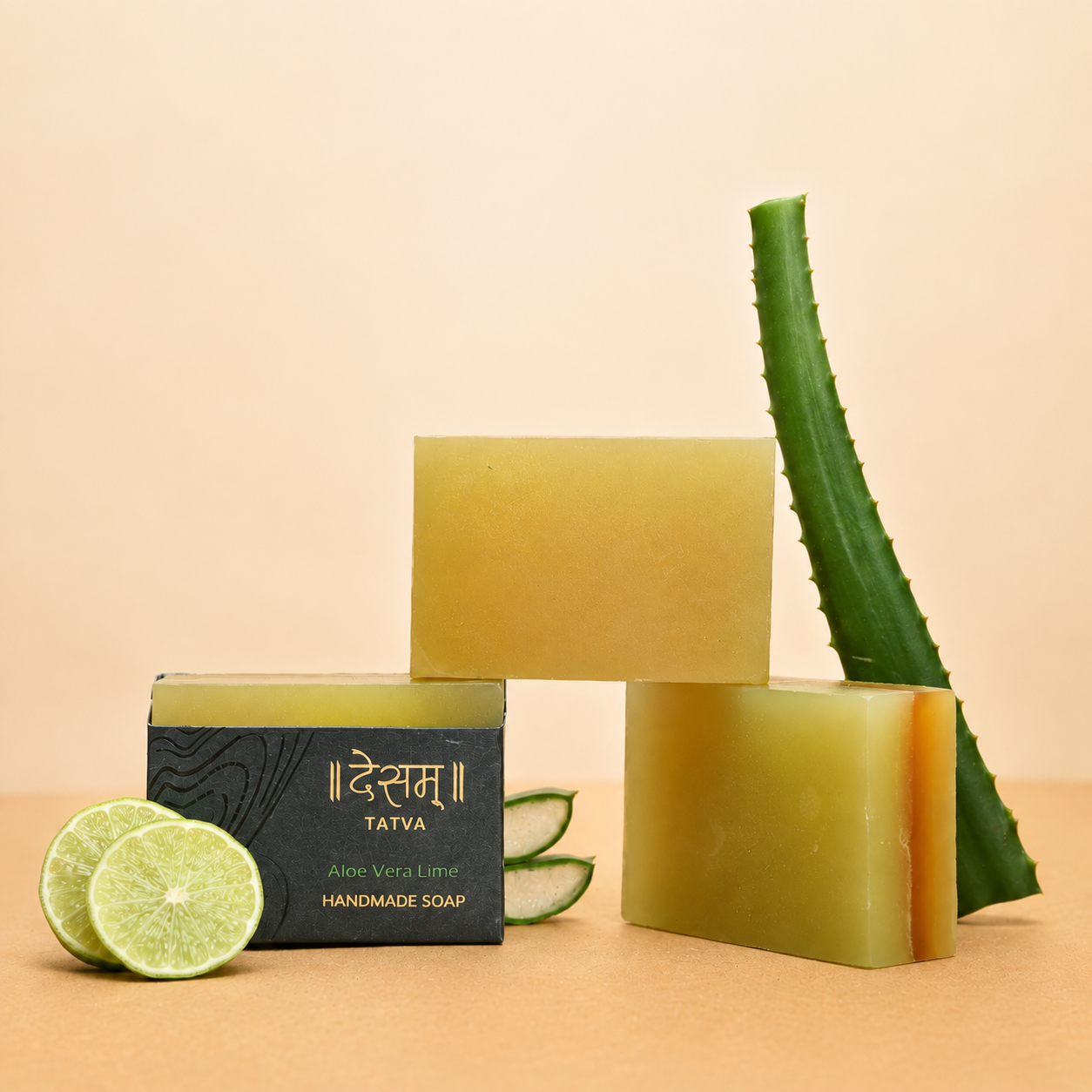 Aloe Vera & Lime Natural Handmade Organic Soap | Citrus Calm – Organic Cleanser | 100g