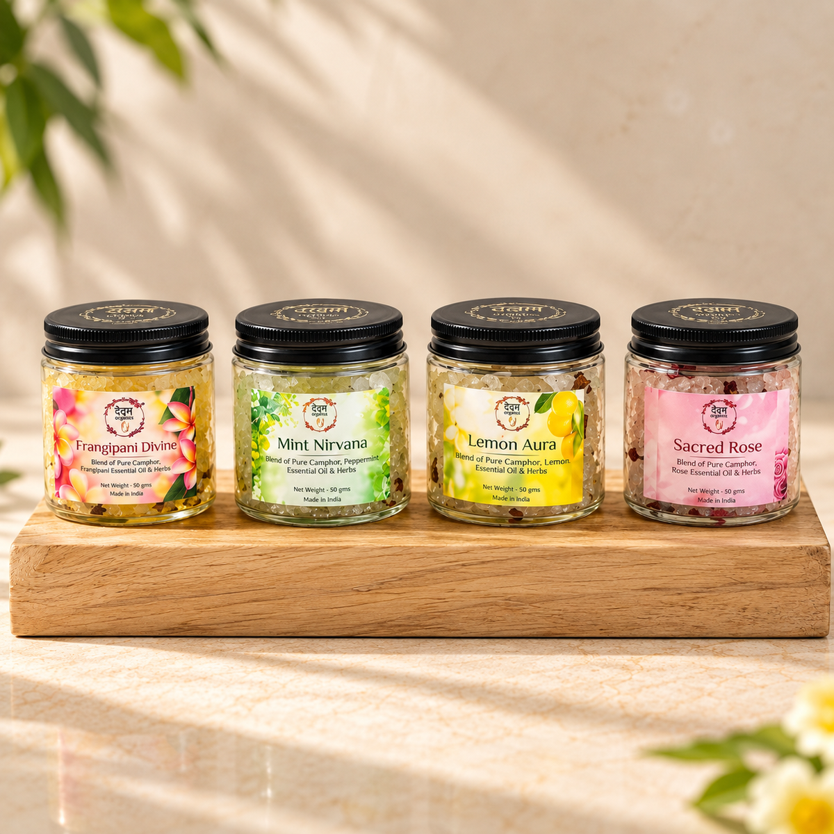 Camphor Blends - ( Sacred Rose, Peppermint, Lemongrass, Frangipani )