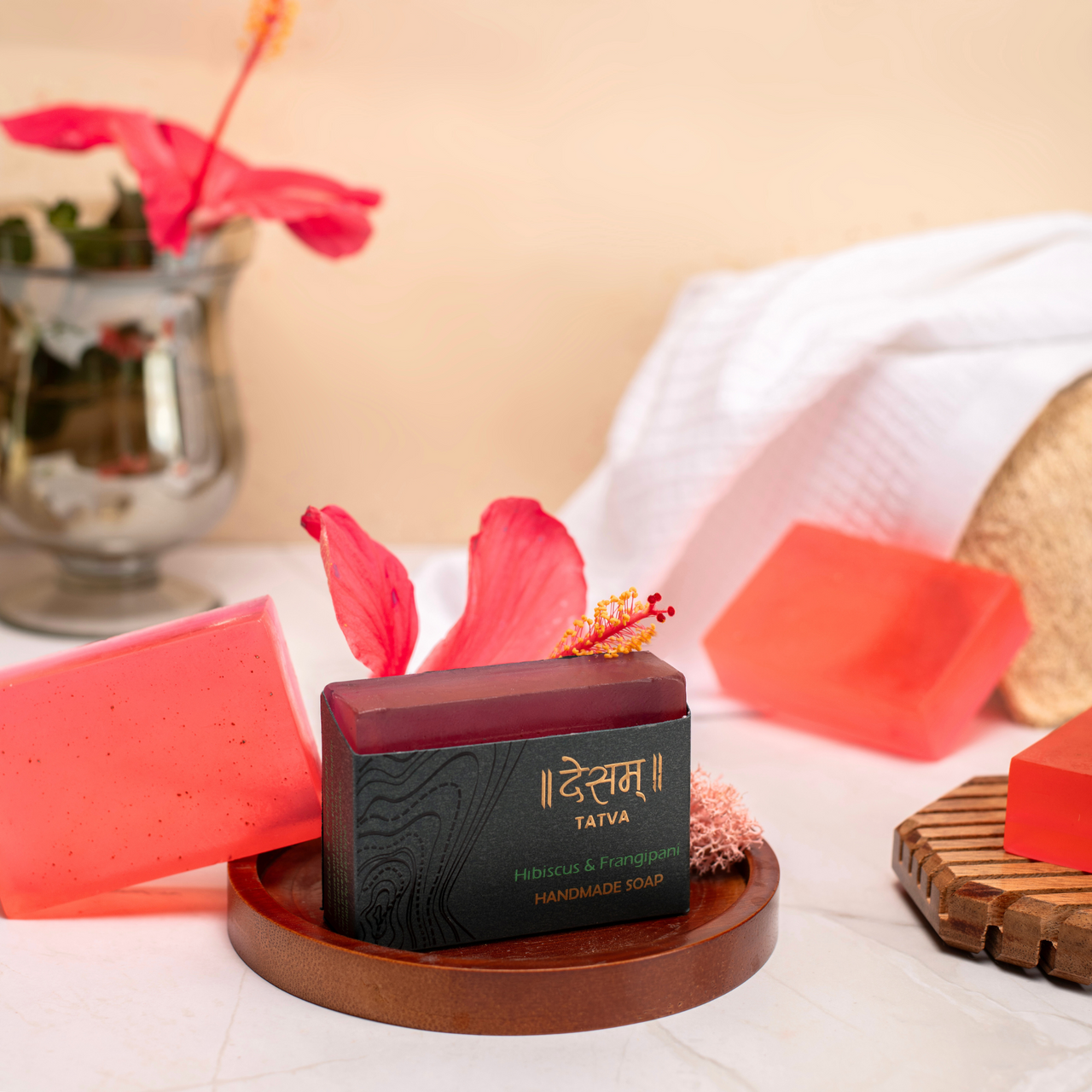 Hibiscus & Frangipani Handmade Organic Soap