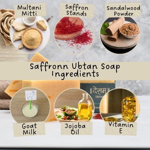 Saffron Ubtan Ayurvedic Skincare Soap