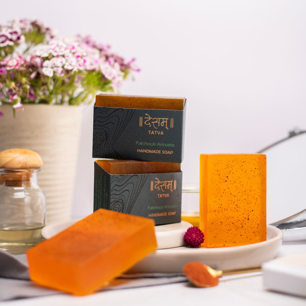 Patchouli & Annatto Natural Skincare Soap