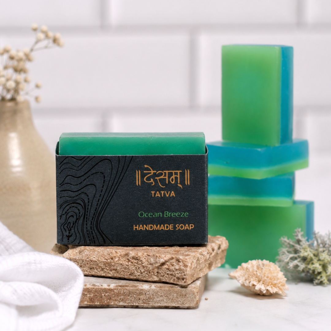 Ocean Breeze Natural Skincare Soap | Detox & Nourishing | 100g