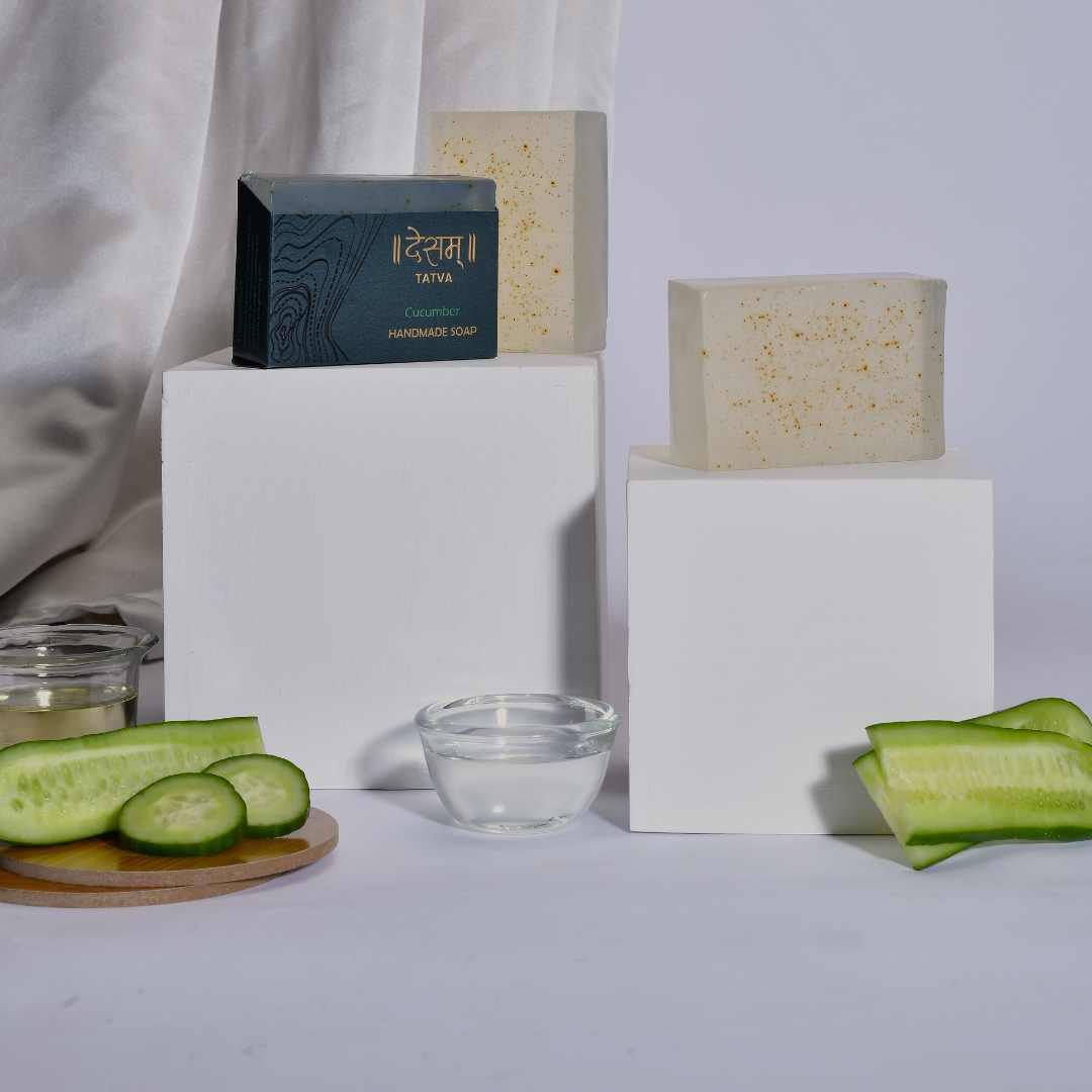Cucumber Organic Handmade Natural Soap | Skin Cooling & Moisturizing Soap | 100g