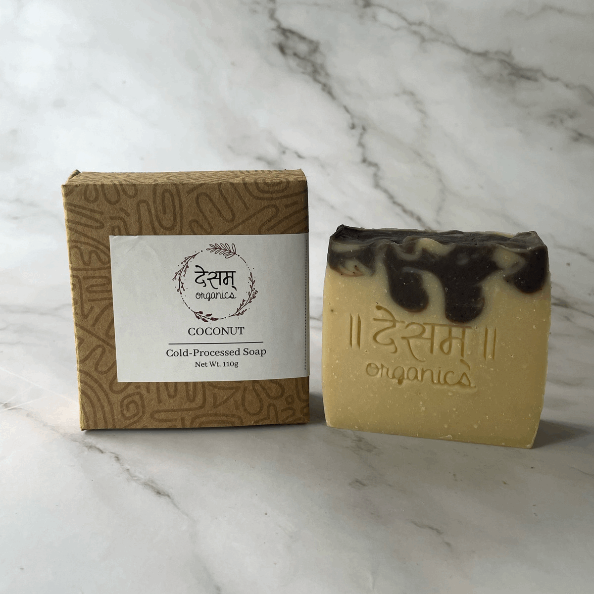 COCONUT COLD PROCESSED HANDMADE ORGANIC SOAP (1x110g)