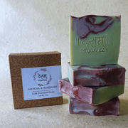 MATCHA AND ROSEMARY NATURAL HANDMADE COLD PROCESSED SOAP(1x110g)